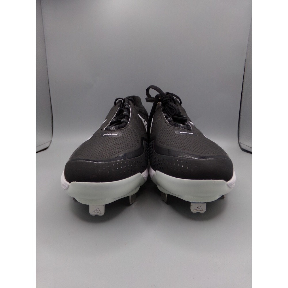 Adidas Icon‎ 7 Baseball Metal Cleats Black  & White FZ1558 Men's Size 14
